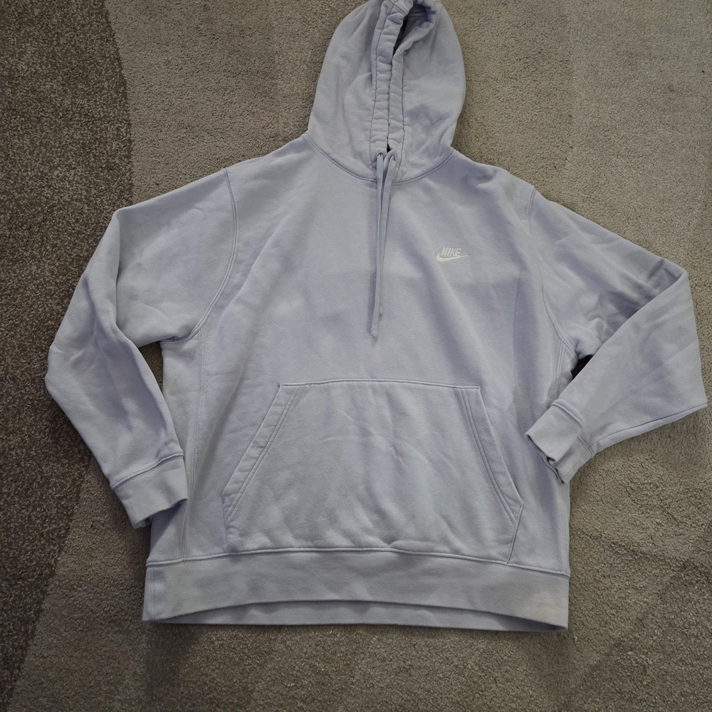Nike Men's Light Gray Hoodie